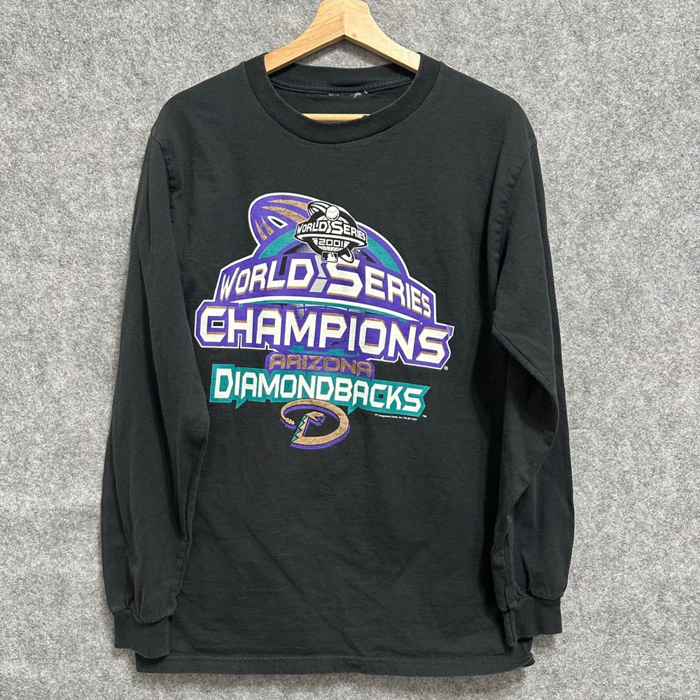 VF Imagewear Arizona Diamondbacks T Shirt Mens‎ Large Black 2001 World Series